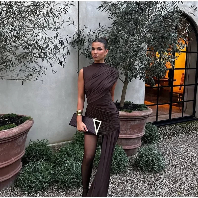 Nightfall Edge Draped Gown