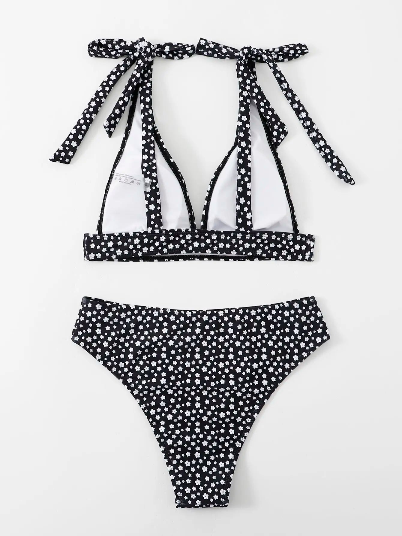Floral High-Waist Bikini Set
