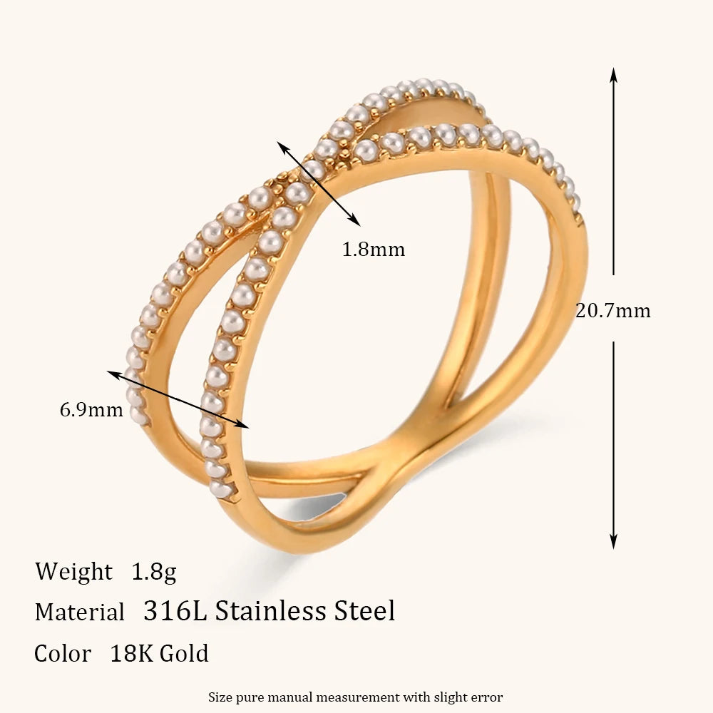 Crystal Crossover Ring