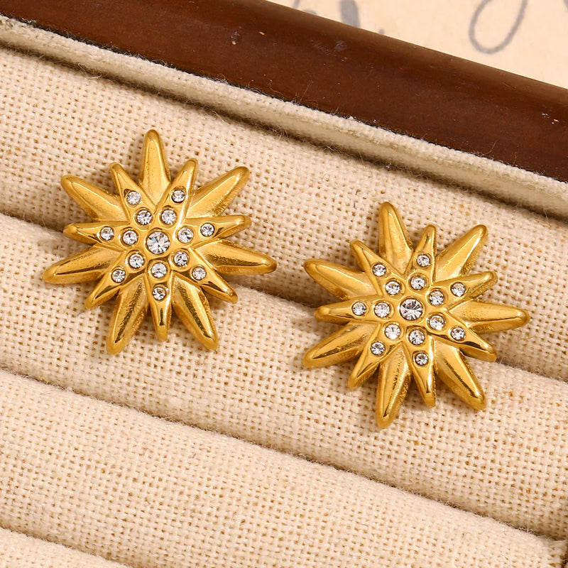 Star Zircon Stud Earrings