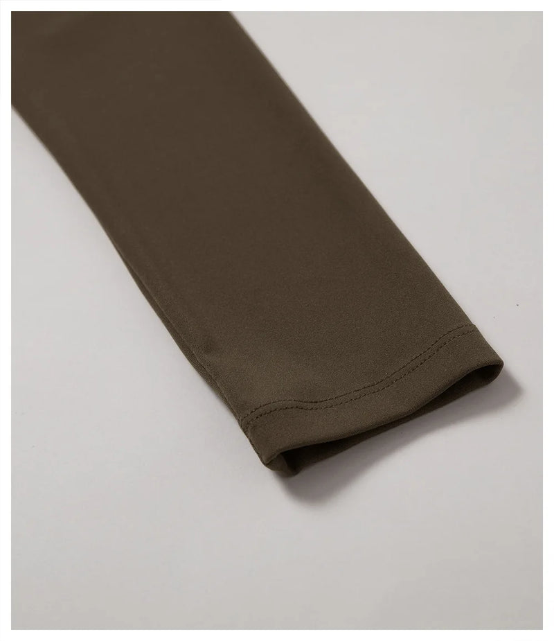 Long Sleeve Crop Top – Square Neck Activewear Top