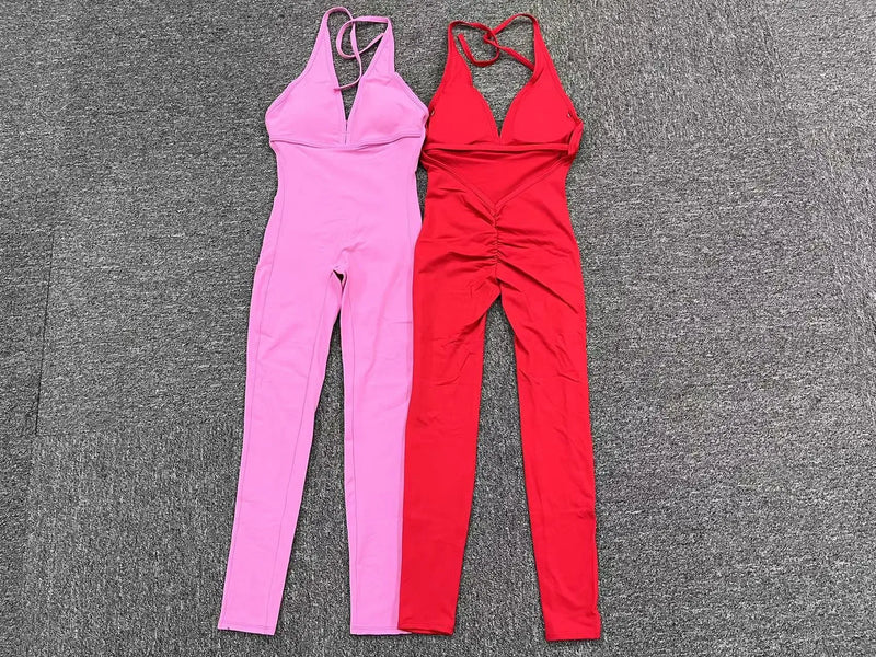 SculptFit Halter Jumpsuit