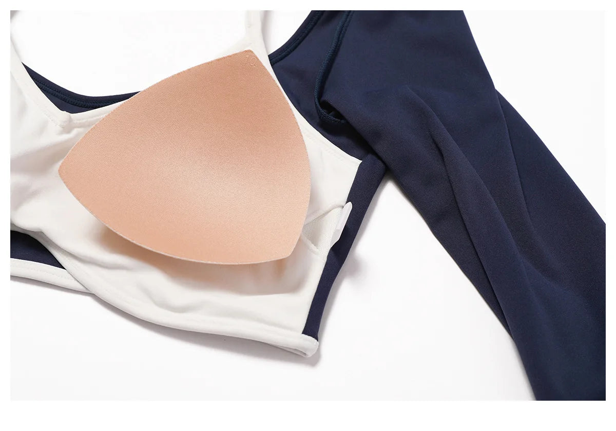 Square Neck Long Sleeve Workout Top