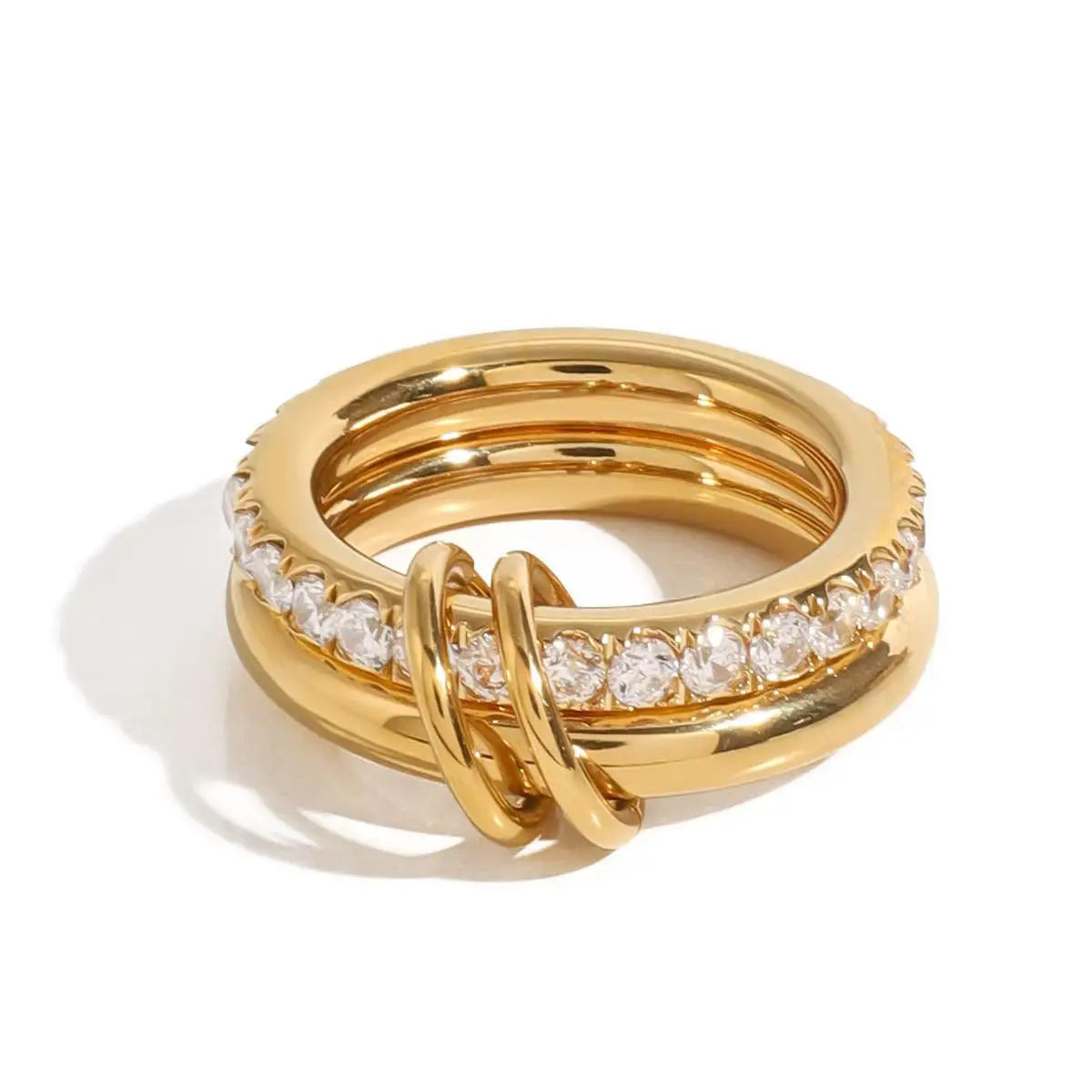 Radiant Harmony Gold Ring