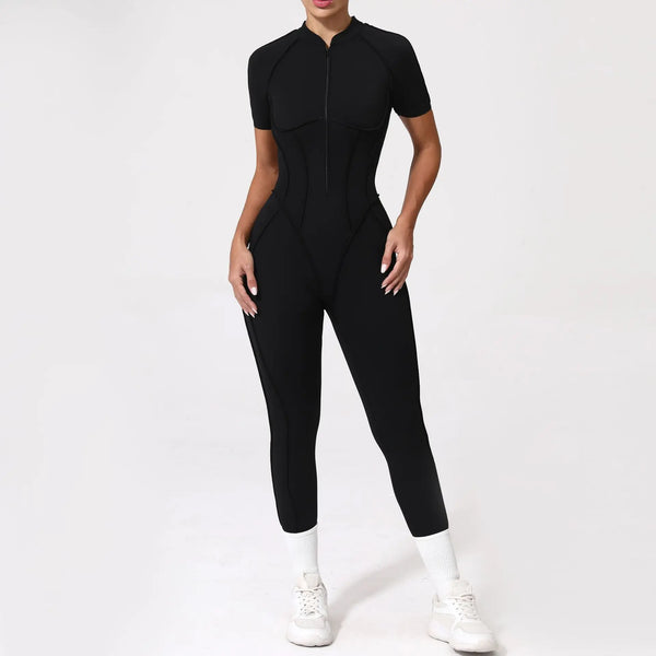 Sleek Zip-Front Jumpsuit