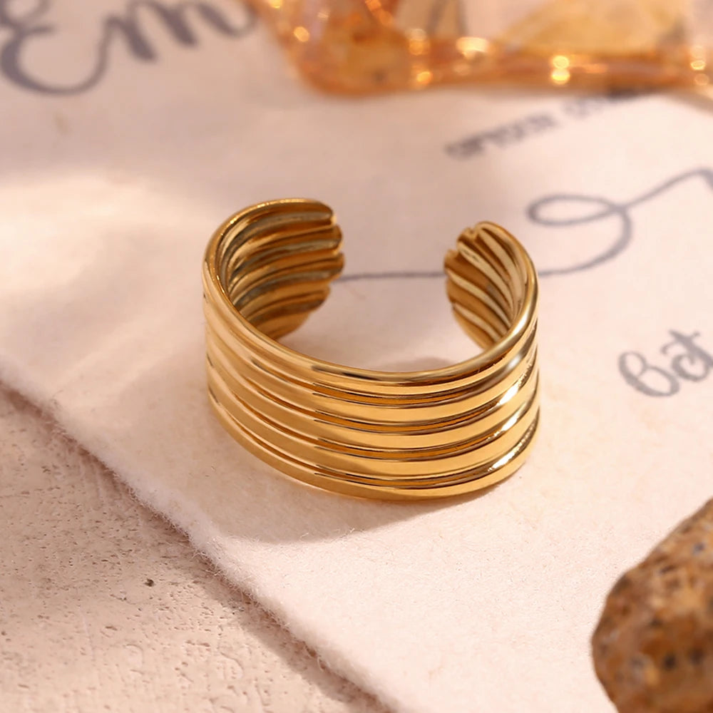 Gold Layered Open Ring