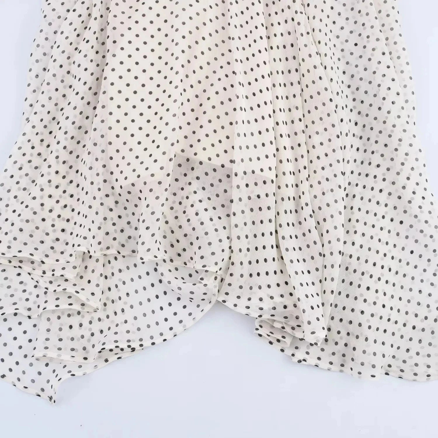 Polka Dot High Neck Swing Maxi Dress
