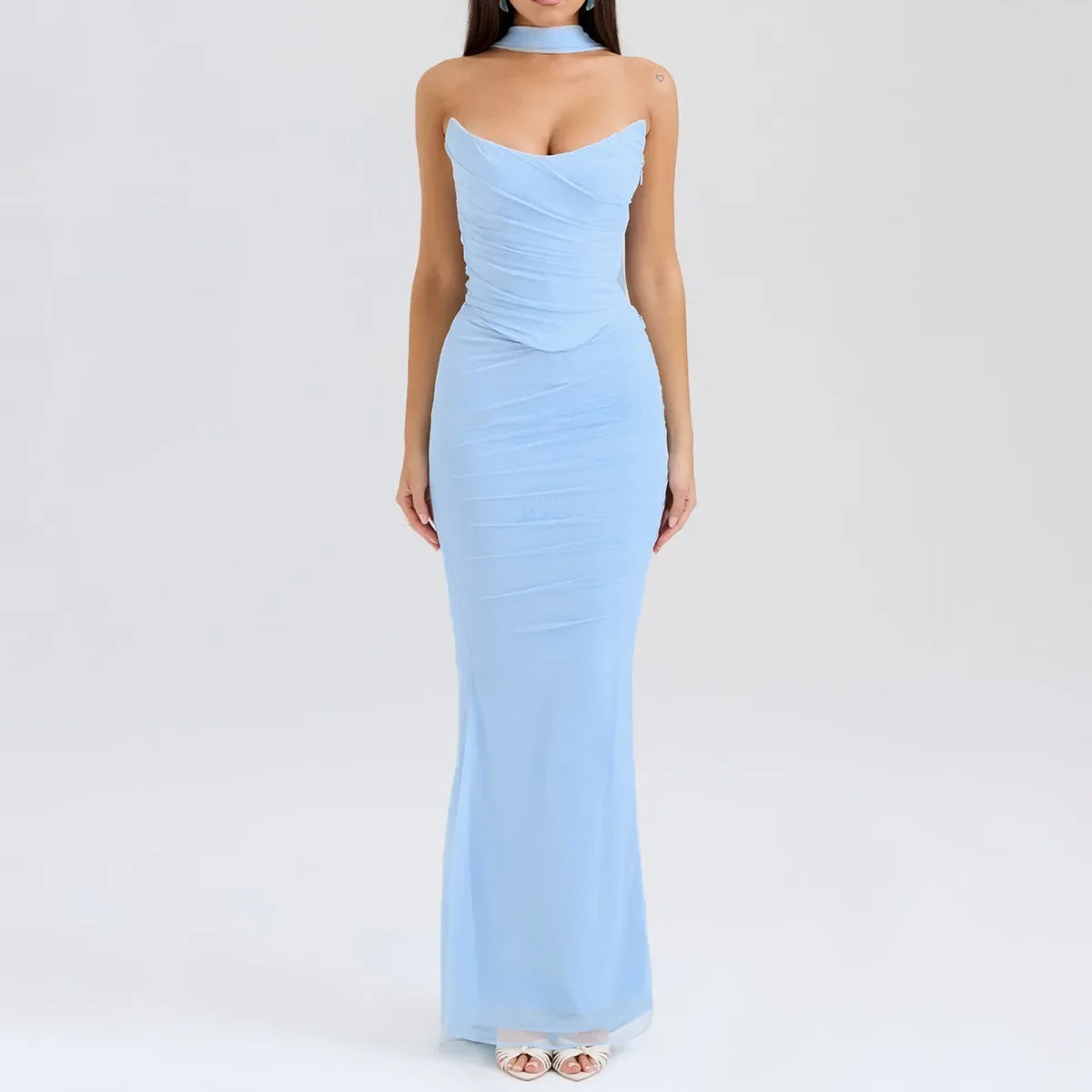 Strapless Bodycon Maxi Dress