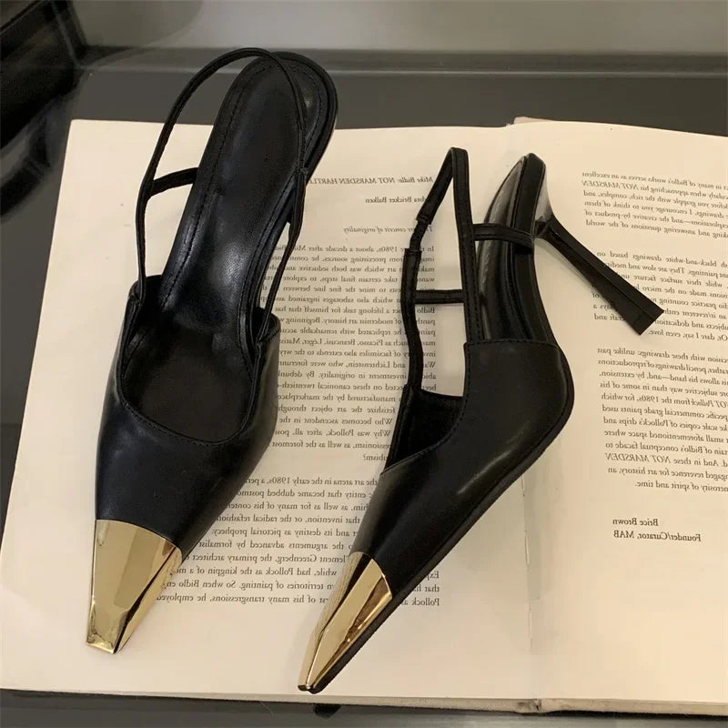 Gilded Edge Slingbacks
