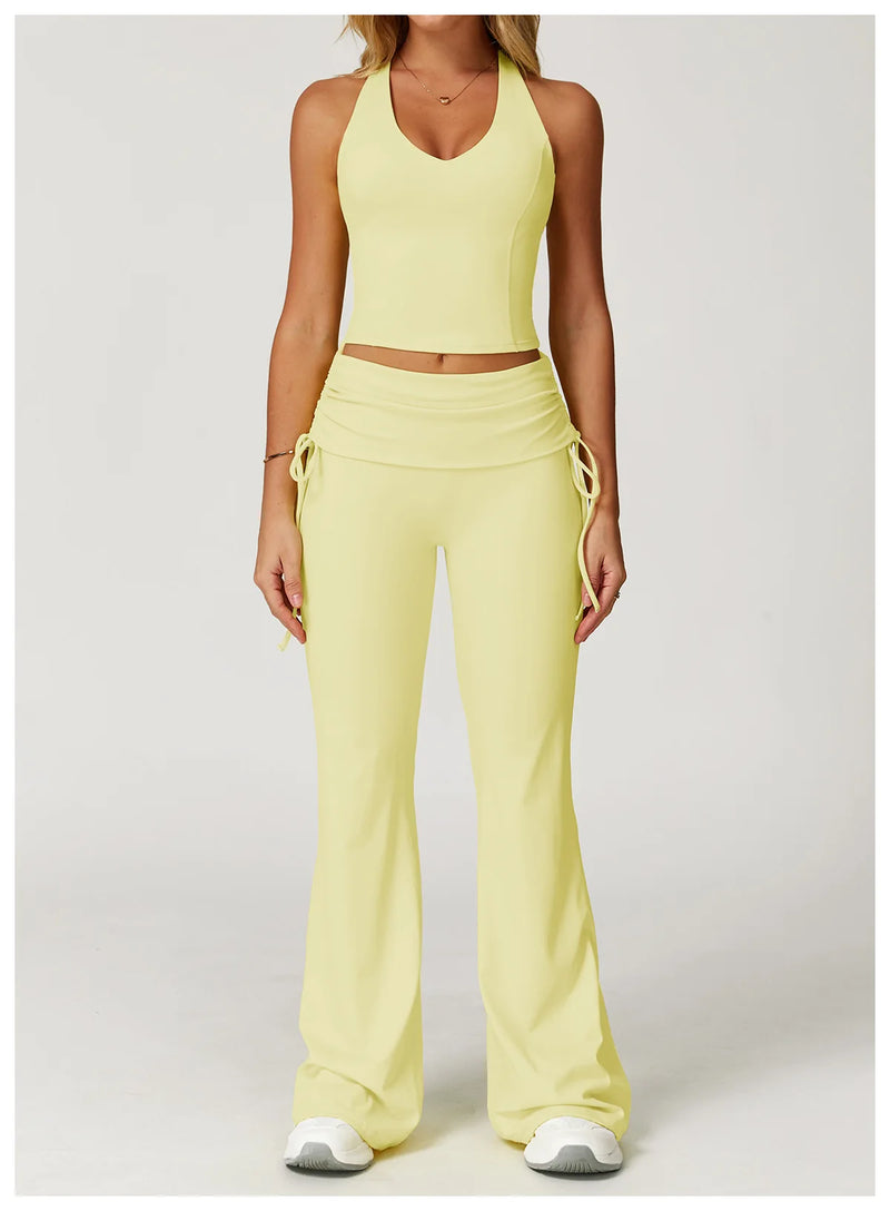 V-Neck Sport Crop Top