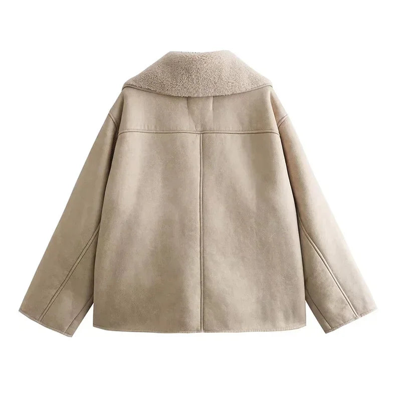 Oversized Faux Shearling Jacket
