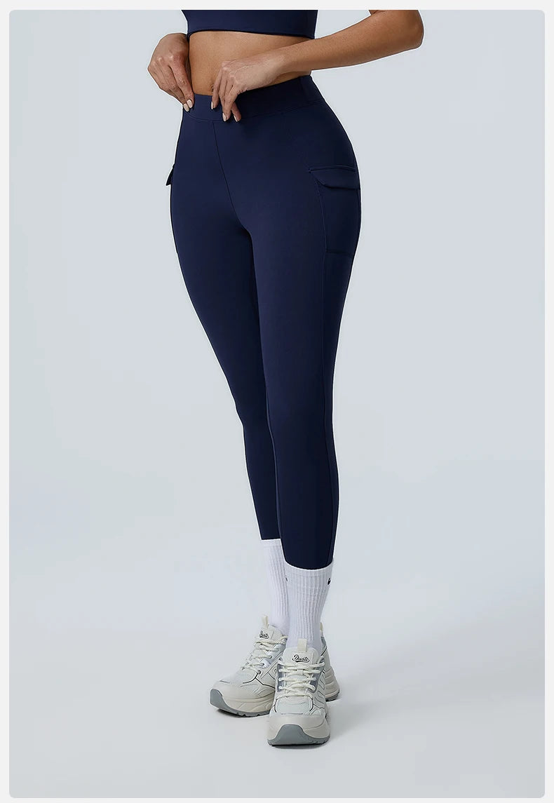 High-Waisted Cargo Workout Leggings