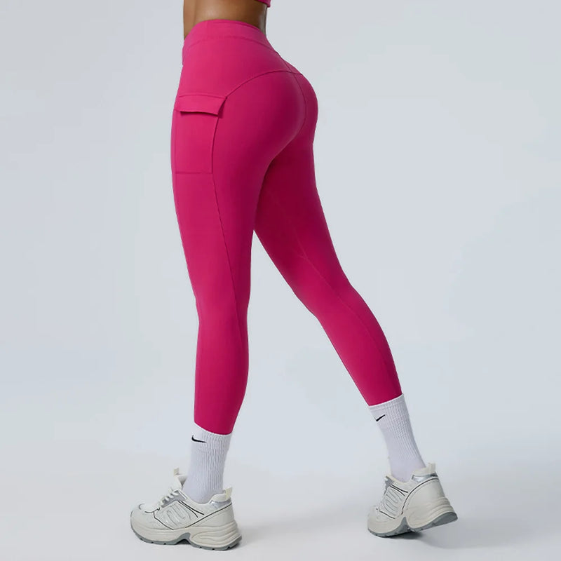 High-Waisted Cargo Workout Leggings