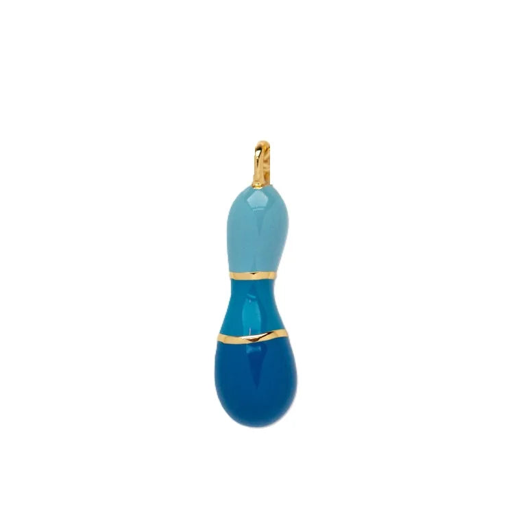Gold Chain with Green Pendant Necklace