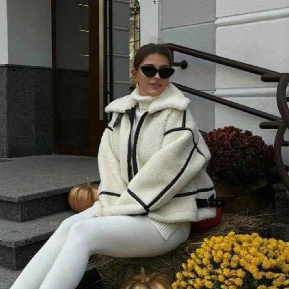 Oversized Sherpa Zip Jacket