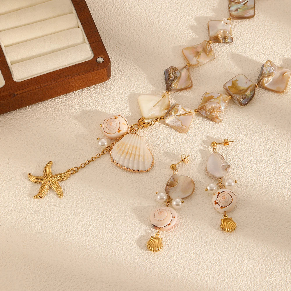 Ocean Breeze Shell Jewelry Set