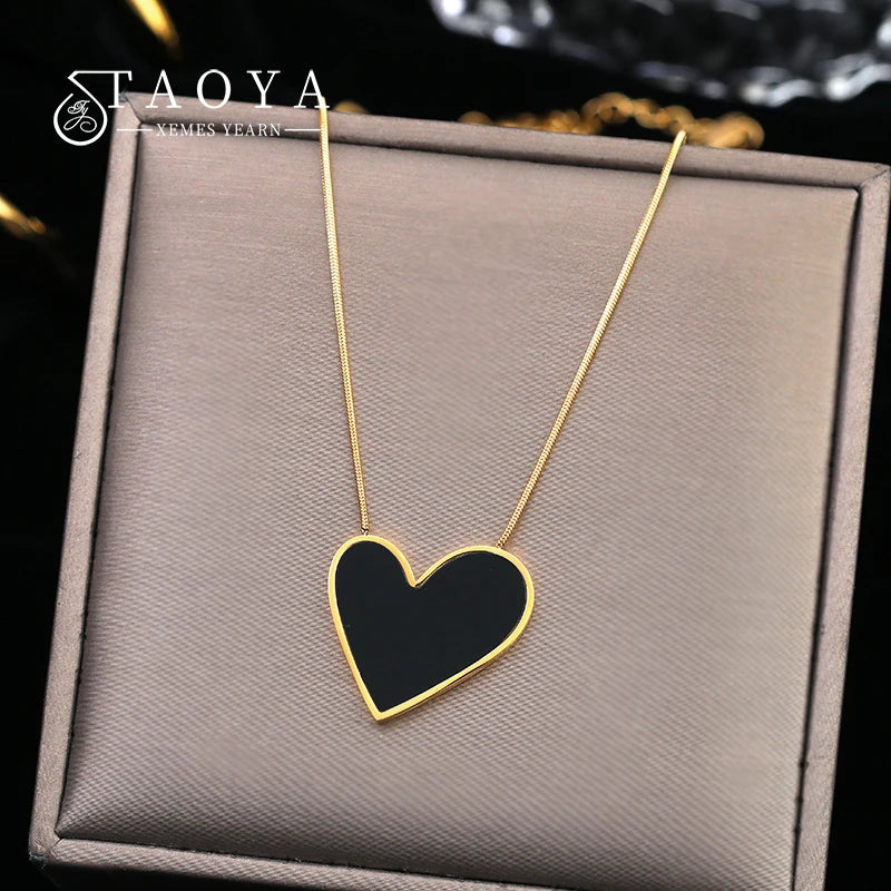 Bold Heart Pendant Necklace