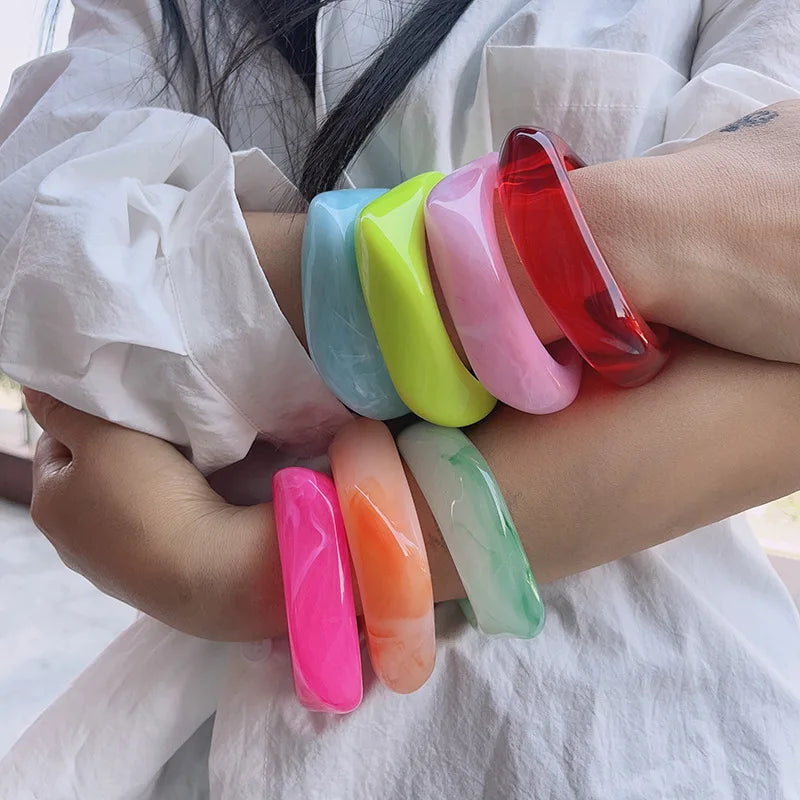 Chunky Resin Statement Bangle