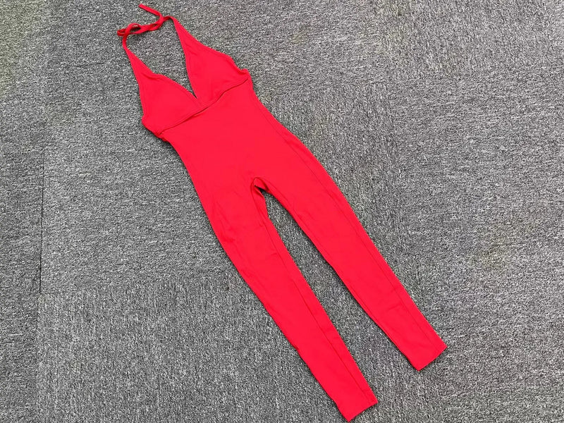 SculptFit Halter Jumpsuit