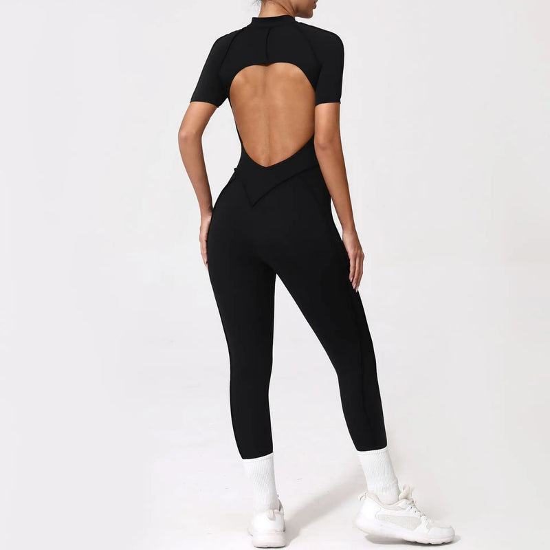 Sleek Zip-Front Jumpsuit
