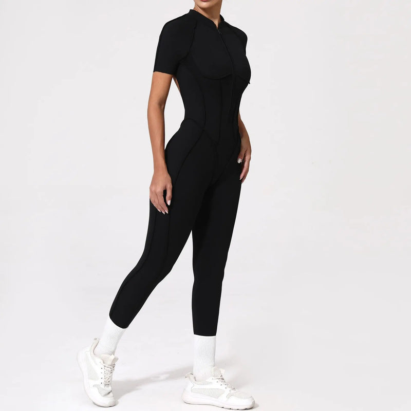 Sleek Zip-Front Jumpsuit