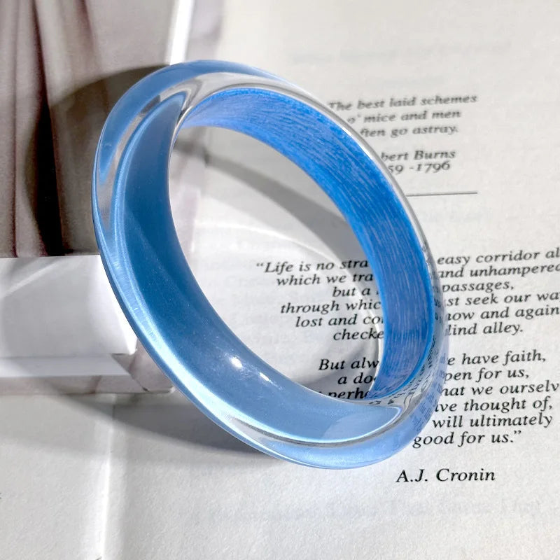 Colorful Resin Bangle Set