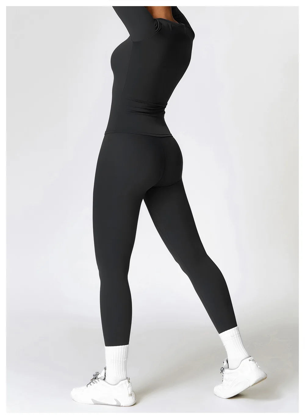 Thumbhole Long Sleeve Leggings Set