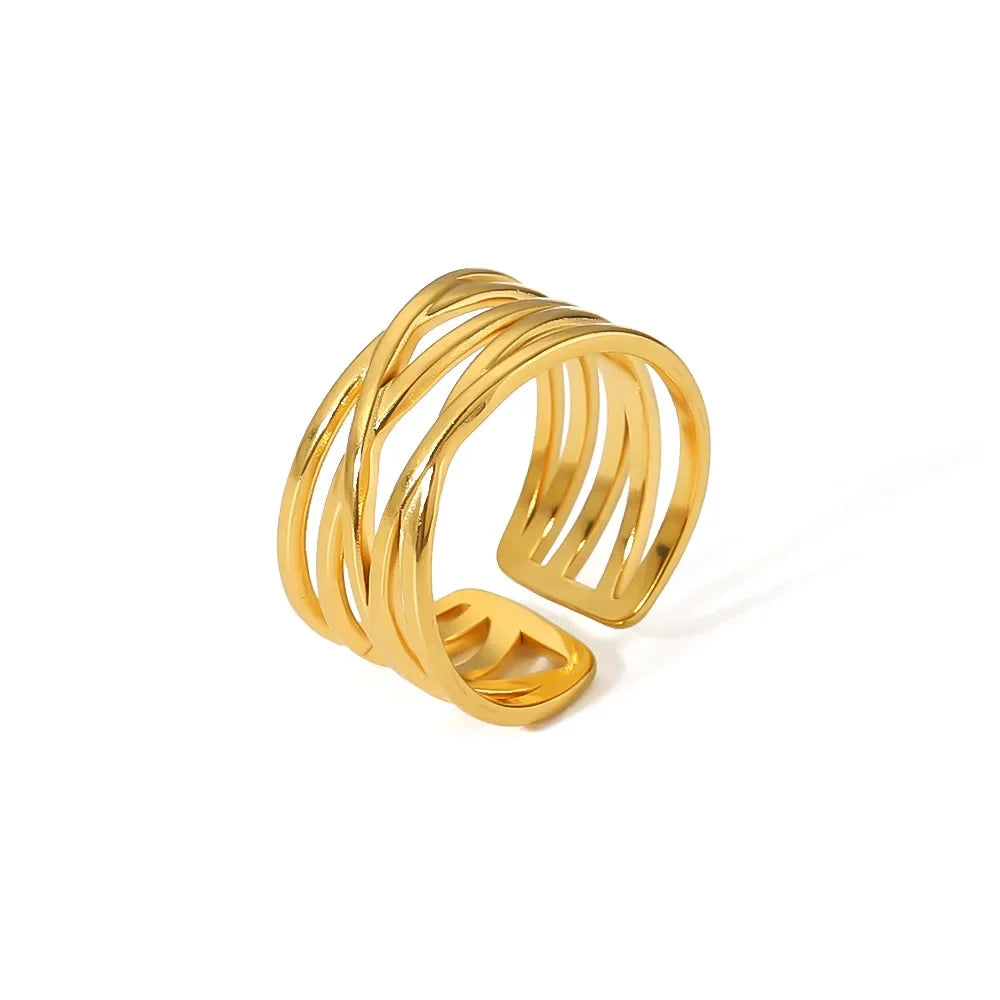 Bold Harmony Ring Set