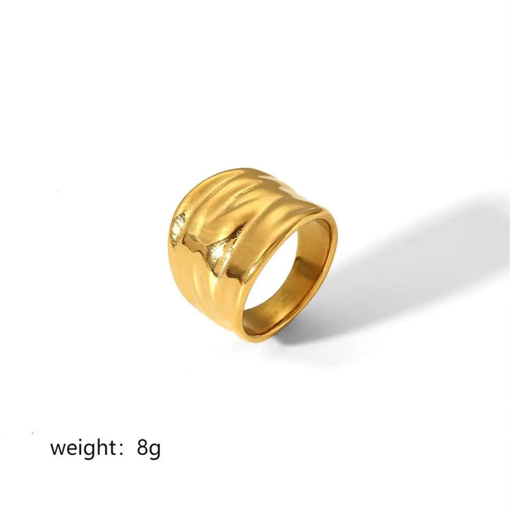 Statement Gold Ring Set