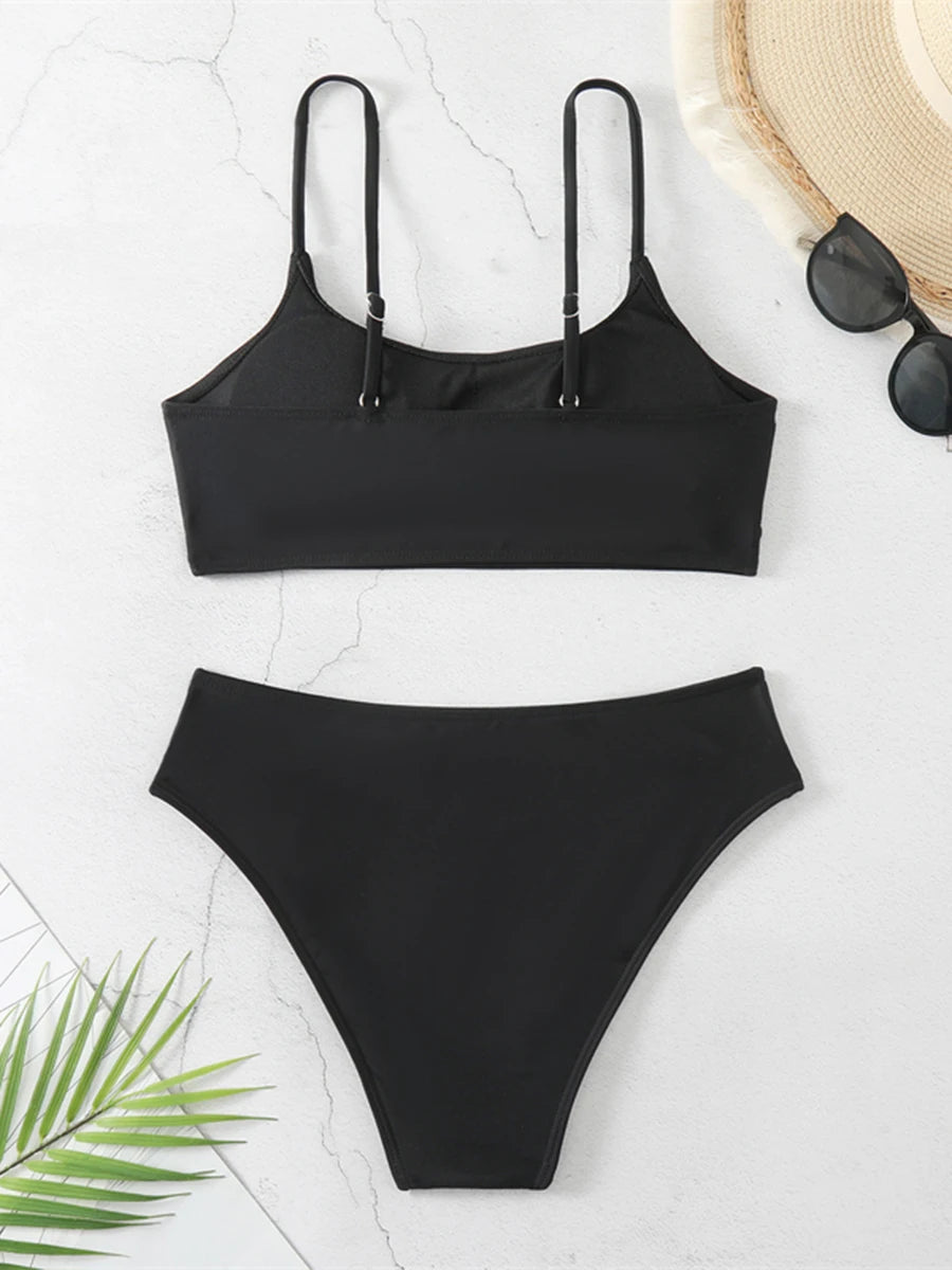 Crisscross Wrap Bikini Set