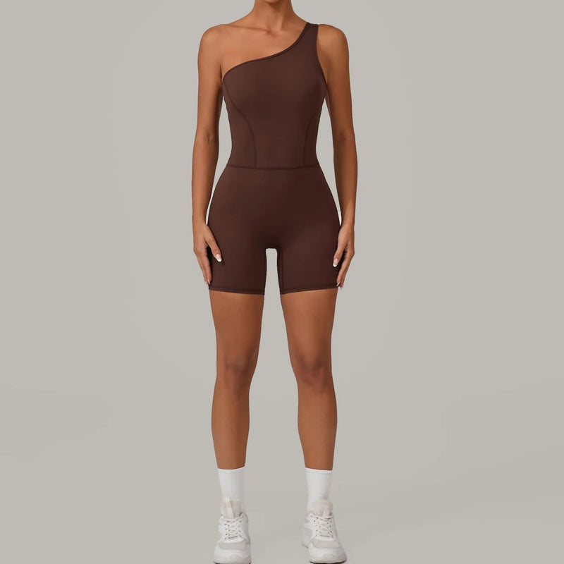 One-Shoulder Active Romper