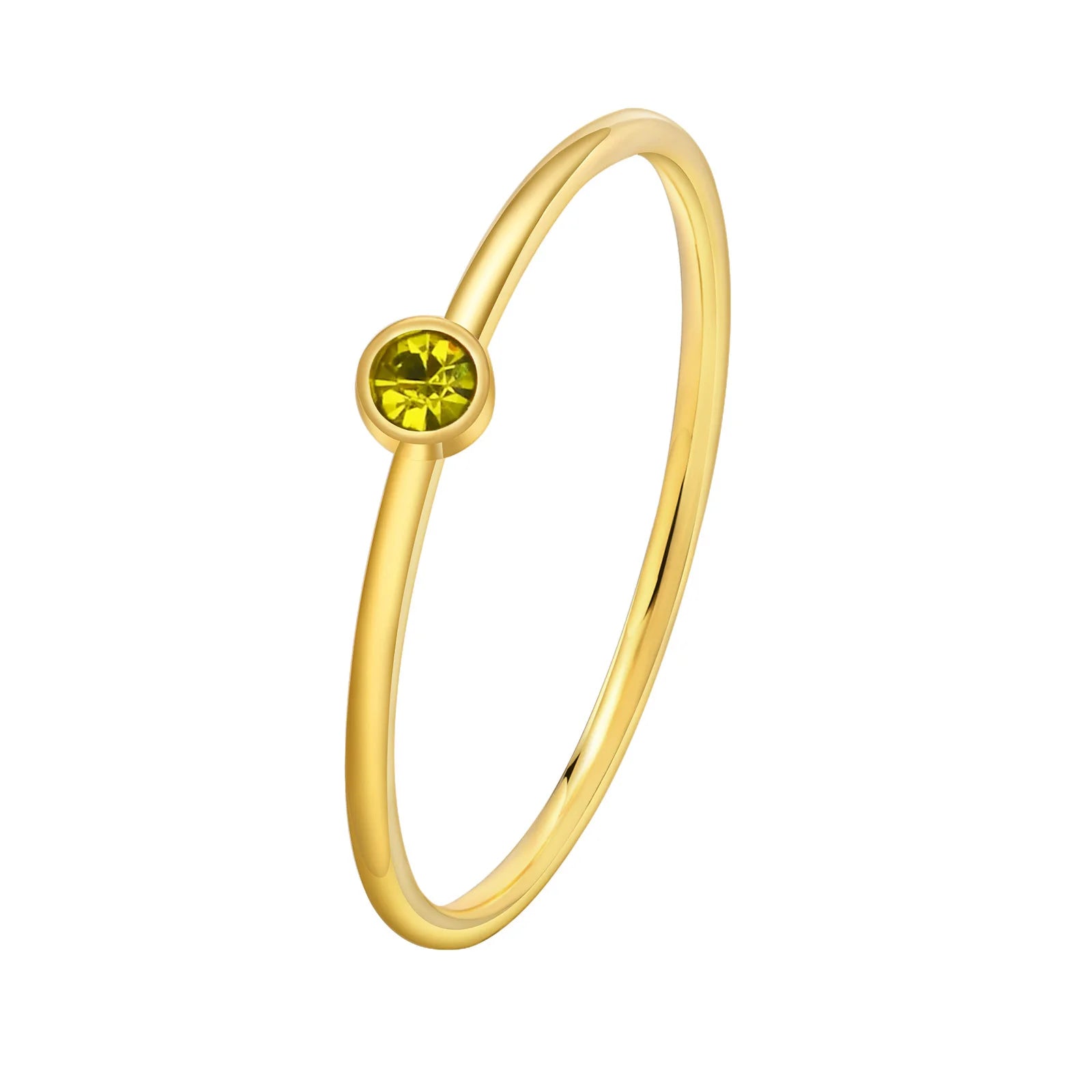 Dainty Birthstone Stacking Ring