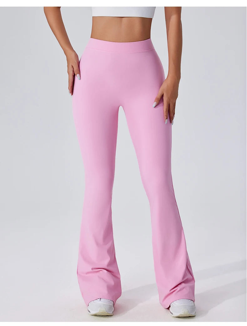 High-Waisted Flared Yoga Leggings