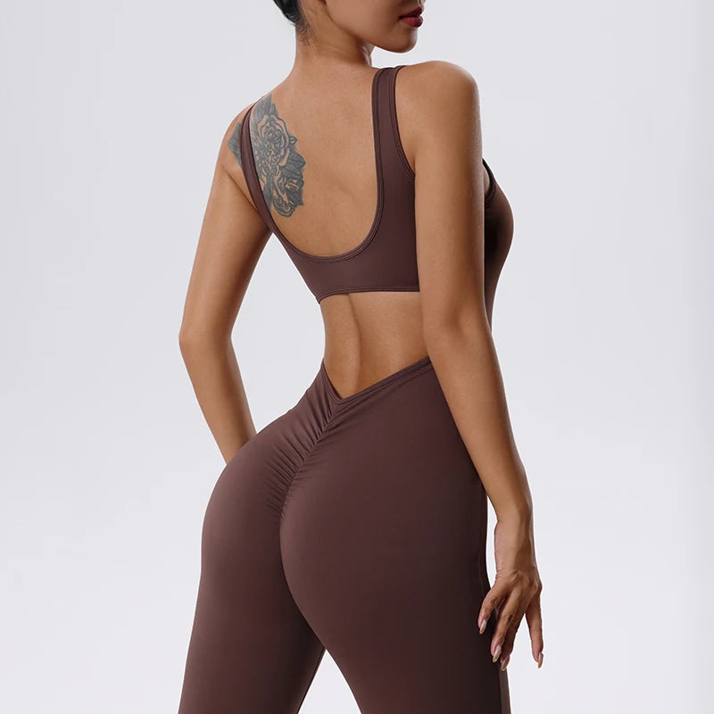 Flared Backless Suit