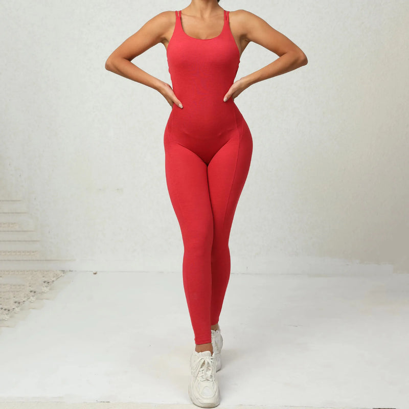 Seamless One-Piece Workout Jumpsuit