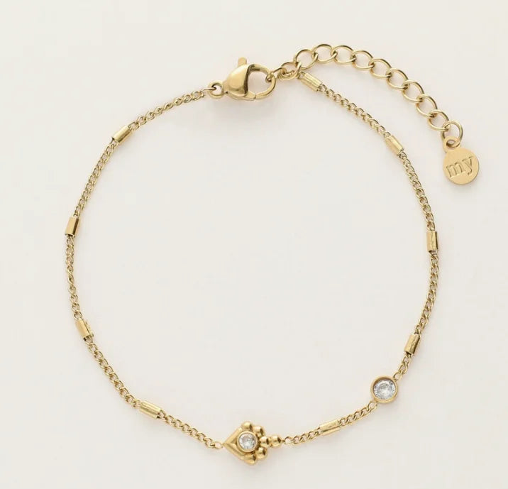 Dainty Charm Chain Bracelet Set
