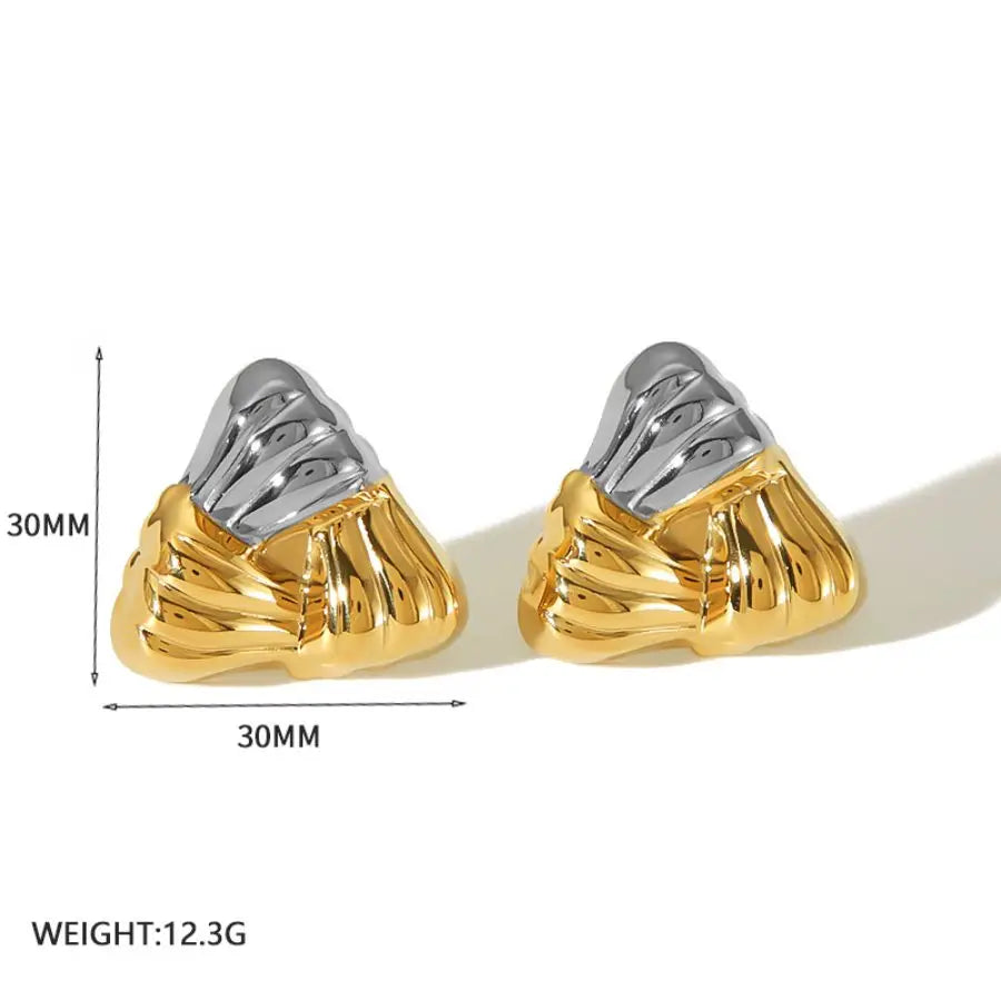 Retro Sculpted Statement Earrings