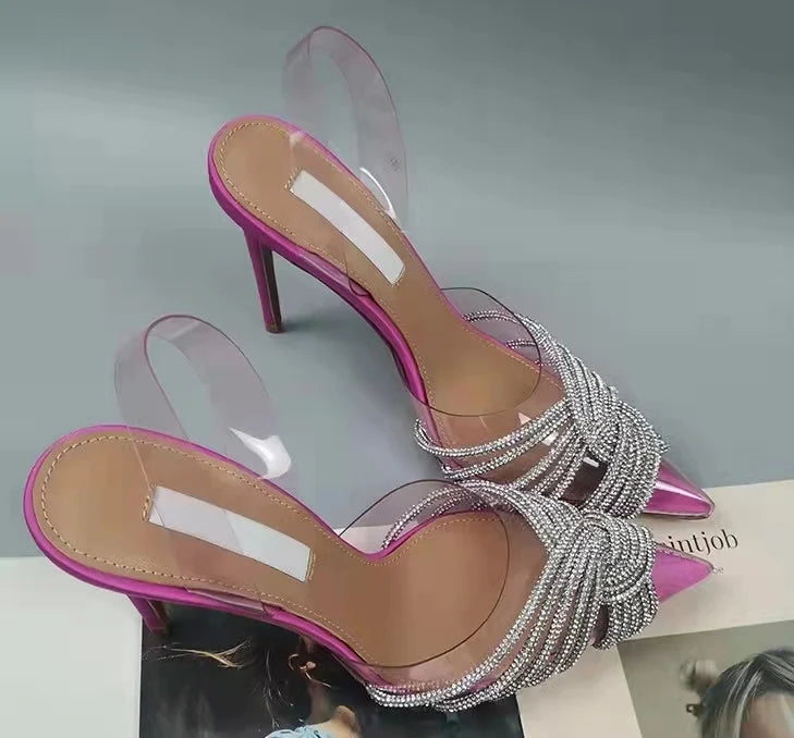 Crystal Strap Stiletto Heels