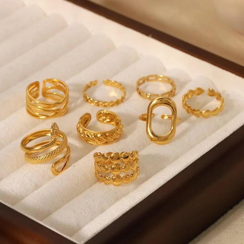 Bold Harmony Ring Set
