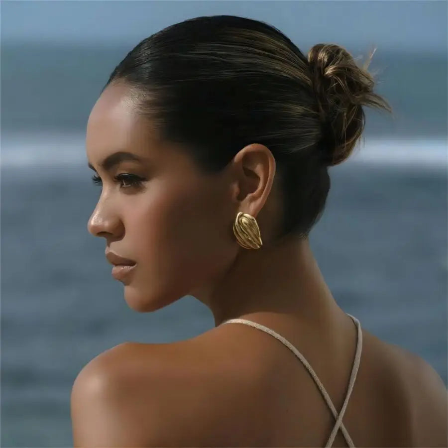 Retro Sculpted Statement Earrings