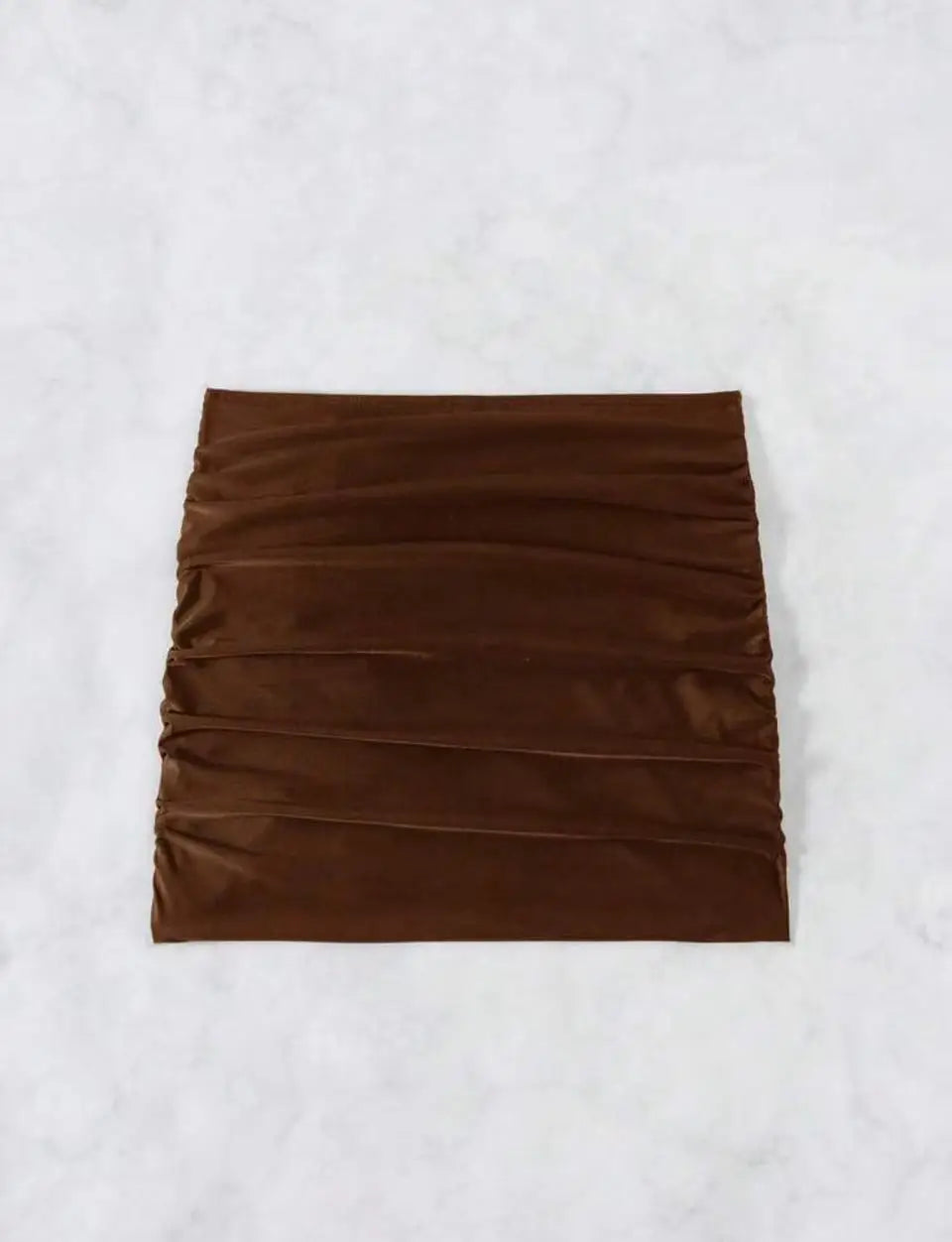 Starfish Accent Ruched Mini Skirt