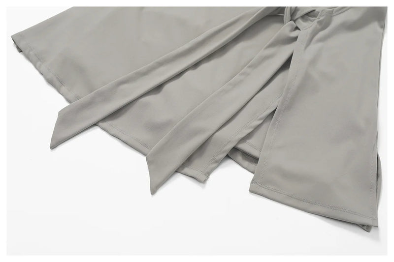 Athletic Wrap Skort Romper