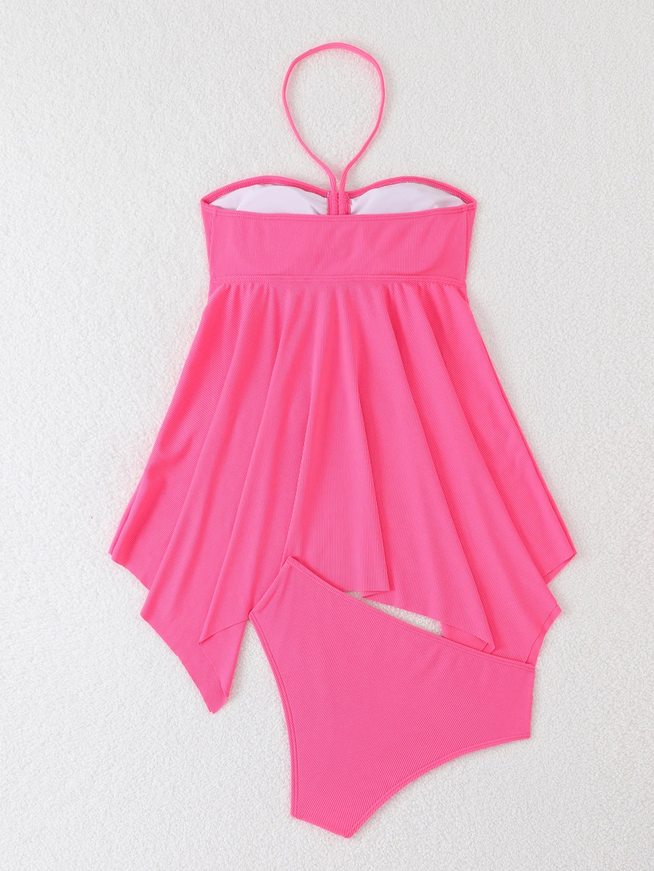 Halter Swimdress with Ruched Detail