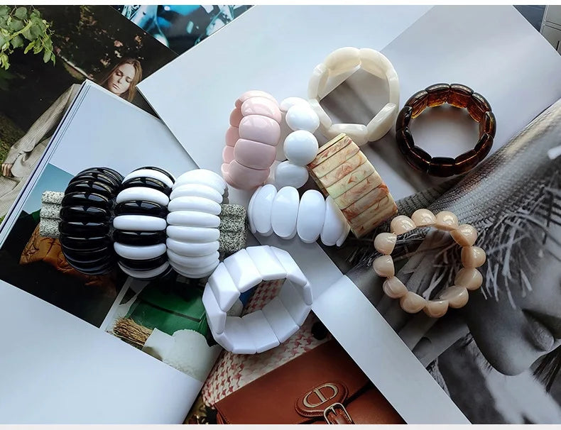 Chunky Resin Bracelet Set