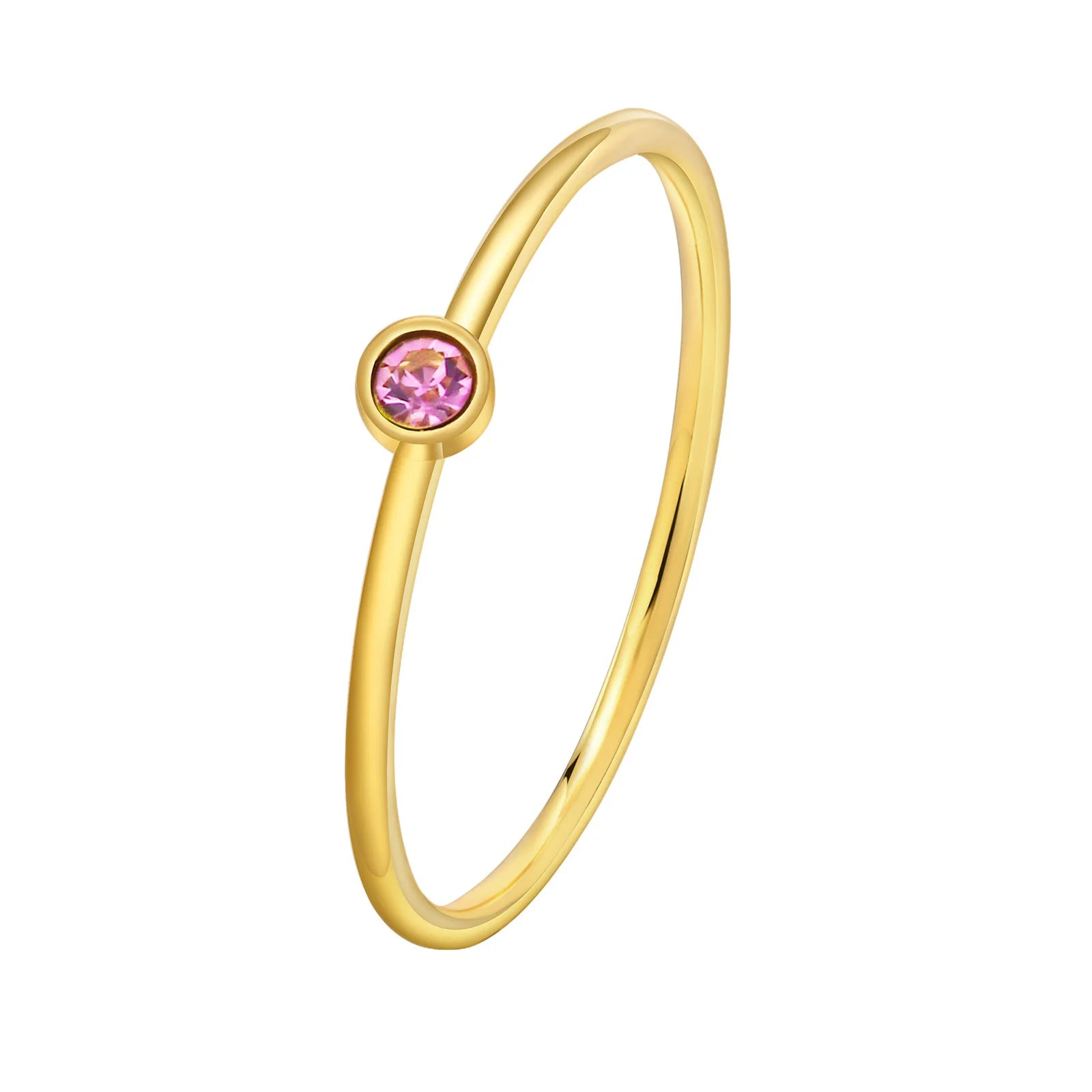Dainty Birthstone Stacking Ring