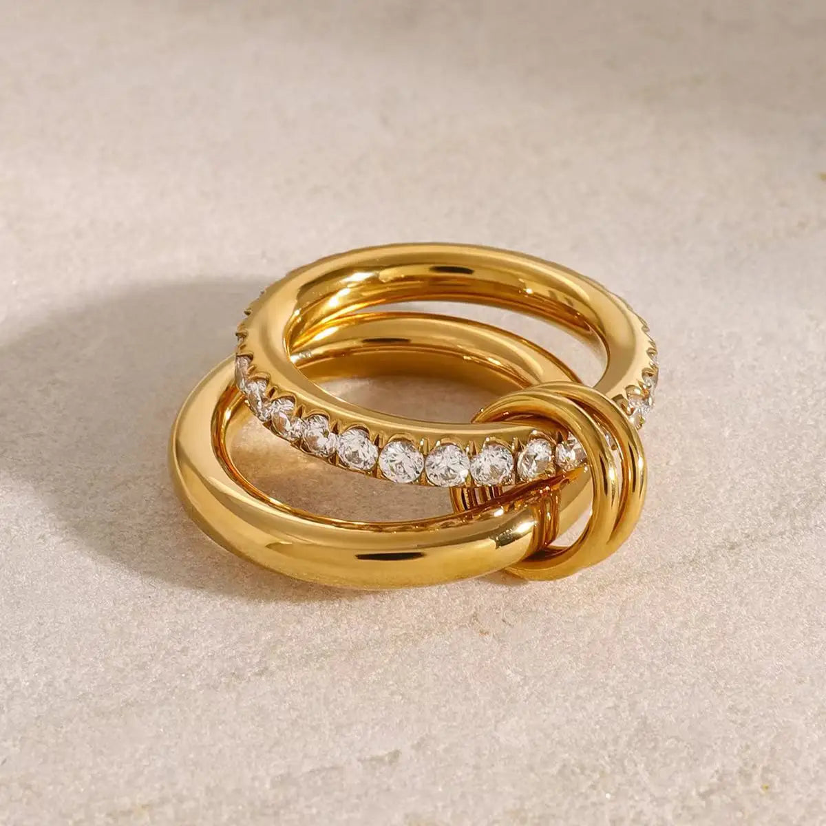 Radiant Harmony Gold Ring