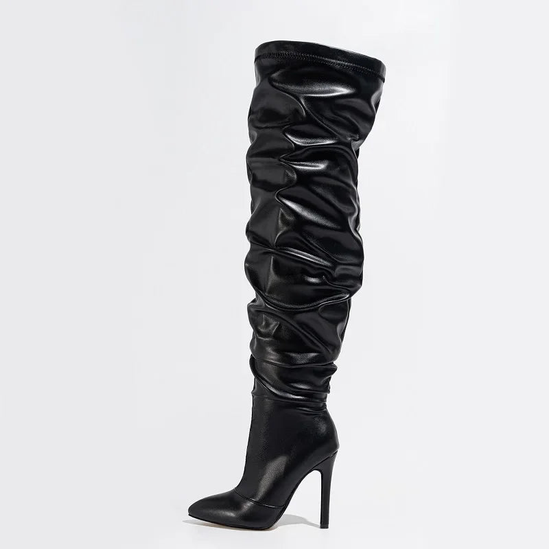 Luxe Over-the-Knee Stiletto Boots