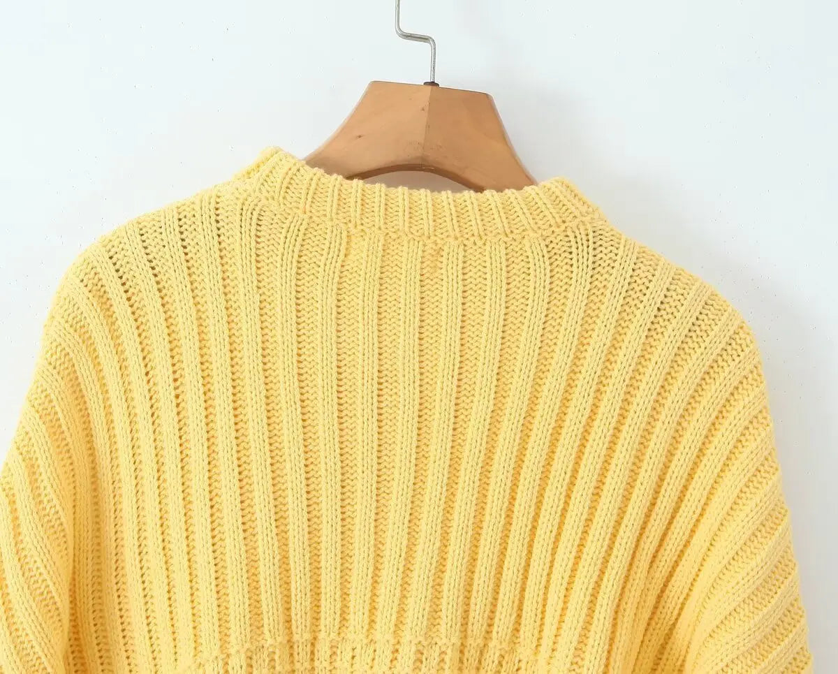 Cozy Knit Sweater & Shorts Set