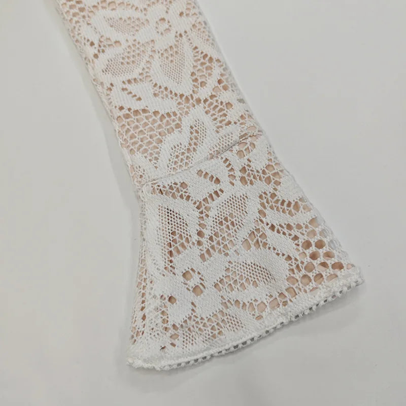 Long Sleeve Lace Mini Dress
