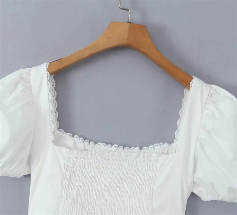 Puff Sleeve Corset Top